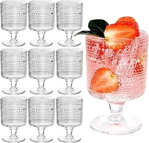 Hobnail Glassware, Cute Wine Glasses, Iced Coffee Cups, Vintage Wine Glasses, Juice Glass, Smoothie Cup, Pressed Juice, Glasses Drinking, Glasses Vintage