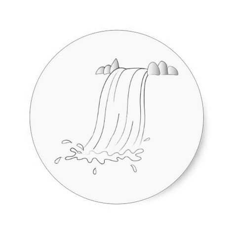 simple waterfall drawing Cartoon Waterfall Drawing, Waterfall Simple Drawing, Minimalist Waterfall Tattoo, Waterfalls Drawing Easy, Waterfall Sketch Simple, Easy Waterfall Drawing, Small Waterfall Tattoo, Waterfall Line Art, Simple Waterfall Tattoo