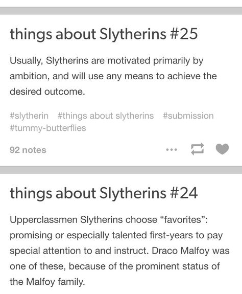 Slytherin Motivation, First Year