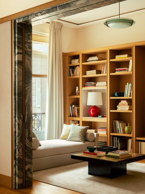 Oak Panels, Carlo Scarpa, Glass Side Tables, Design Apartment, Small Hotel, Gio Ponti, Armchair Design, Architectural Digest, Reading Nook