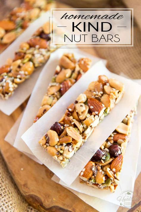 Snacks Homemade, Brownie Vegan, Healthy Snack Bars, Nut Bars, Healthy Granola Bars, Kind Bars, Healthy Bars, Nut Bar, Granola Healthy