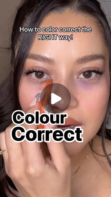 Where To Put Color Corrector, Color Correcting Concealer Guide, Green Color Corrector How To Use, How To Use Corrector Makeup, Orange Color Corrector Under Eyes, How To Apply Color Corrector, How To Color Correct Makeup, Nyx Color Corrector Palette, Colour Corrector Guide