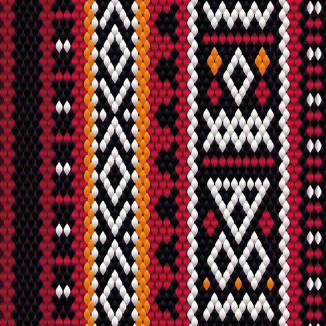 How to Weave a Bedouin Sadu Fabric Pattern Using Adobe Illustrator Etnic Pattern, Weaving Patterns Design, Learn Design, Adobe Illustrator Design, Adobe Illustrator Tutorials, Patterns Design, Textile Pattern Design, Beads Bracelets, African Pattern