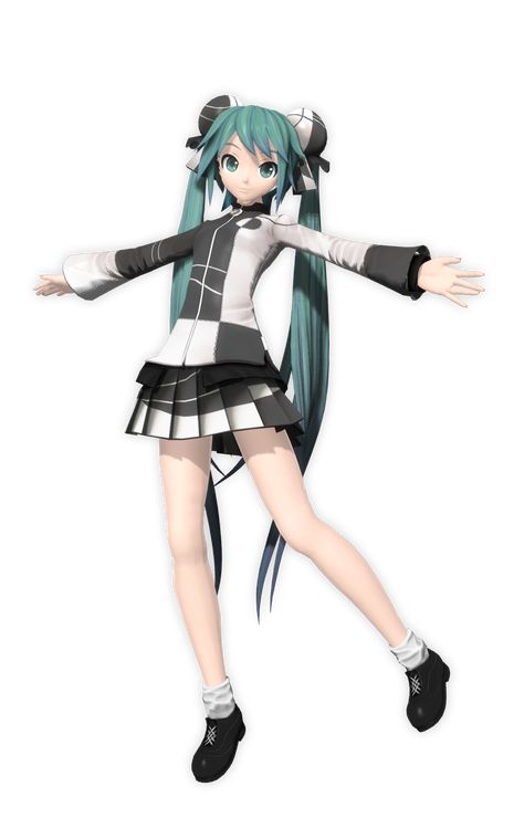 Hatsune Miku : Conflict [Project DIVA Extend] Hologram Video, Hatsune Miku Project Diva, Miku Cosplay, Project Diva, Two Faced, Different Outfits, Hatsune Miku, Design Working, Vocaloid