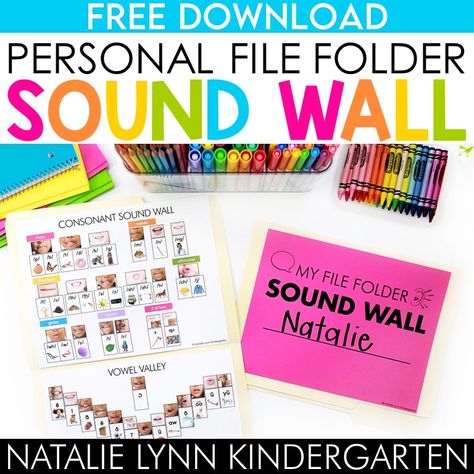 Personal Sound Wall, Individual Sound Wall Folders, Kindergarten Writing Center Ideas, Sound Wall Kindergarten, Science Of Reading Sound Wall, Center Ideas For Kindergarten, Writing Center Organization, Writing Center Ideas, Small Group Area