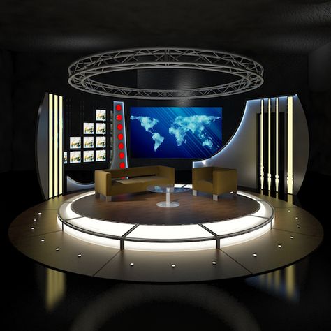 Post Production Studio, Tv Set Design, Tv Studio, Virtual Studio, 3d Architecture, Lighting Logo, 3d Studio, Model Shop, Stage Set