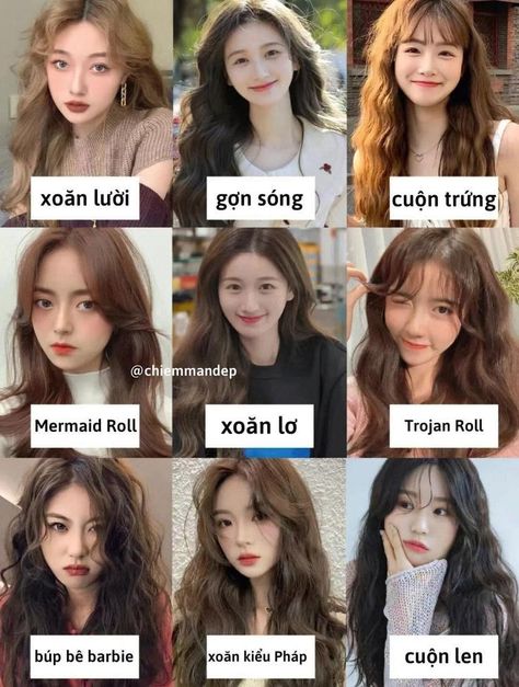 19s Hairstyles, Layer Hair Korean, Korean Wavy Hair, Summer Hair Inspiration, Hairstyles For Thick Wavy Hair, Korean Haircut, Hair Color Underneath, Thick Wavy Hair, Beach Wave Hair