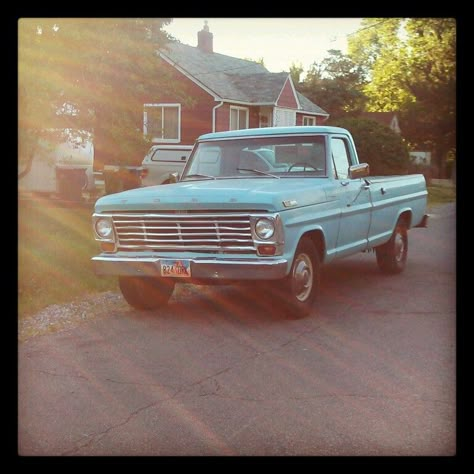 1967 Ford----- 1960s Ford Truck, Vintage Ford Truck Aesthetic, Old Blue Truck, Blue Pickup Truck, 70s Truck, Blue Truck, Pink Chevy Trucks, 1979 Ford Truck, Old Pickup