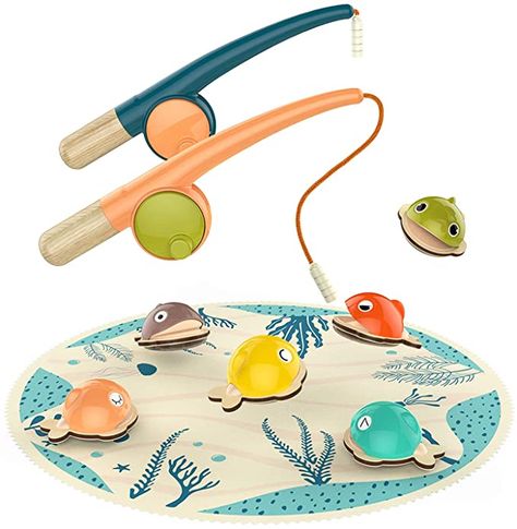 Amazon.com: TOP BRIGHT Toys for 2 Year Old, Fishing Toy for 2 Year Old Boy Birthday Gift Birthday 2 Year Old Boy Girl : Toys & Games Gifts For Two Year Old, Toys For 2 Year, Fishing Games For Kids, Diy Montessori Toys, Magnetic Fishing Game, Fishing Toys, Best Educational Toys, Kids Fishing, Fishing Birthday