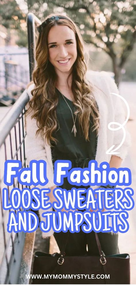 Elevate your fall wardrobe with JBella’s stylish loose sweaters and jumpsuits. These pieces combine comfort and trendiness, making them perfect for layering and enjoying the cooler season in style. Layered Jumpsuit Outfit, Jumpsuit With Sweater, Jumpsuit Fall Outfit, Styling Jumpsuits, Jumpsuit Outfit Fall, Layers Outfit, Jumpsuit Layering, Mommy Inspiration, Jumpsuit Fall