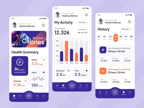 #fitness #activity #workout #exercise #wellness
#health overview #medicine #healthcare
#health tracker #daily goals
#fitness app #shahinurstk02 #mobile app
#ui #ux #uiux #popular design Fitness App Ui Design, Iphone 6 Home Screen, Fitness Apps Design, Cards Ui Design, Ui Ux Designer Resume, Setting Ui, Ux Designer Resume, Health Tracker App, Goal App