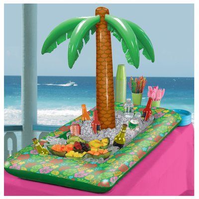 Inflatable Palm Tree, Bbq Party Decorations, Luau Food, Luau Party Supplies, Luau Baby Showers, Party Inflatables, Luau Party Decorations, Hawaiian Party Decorations, Hawaiian Luau Party