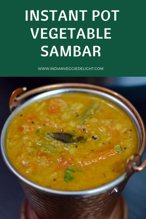 Sambar Instant Pot, Instant Pot Sambar Recipe, Instant Sambar Recipe, Sambar Recipe Indian Videos, Sabji Recipe India Video, Sambhar Recipe Video, Sambar Recipe Indian, Lentils Instant Pot, Easy Sambar Recipe