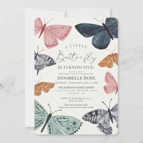 $3.03 | Boho Butterfly Birthday Party Invitation | Spring Birthday Invitations | flutter on over, a little butterfly, boho butterfly, fall butterflies, spring butterflies, butterfly birthday party, butterfly theme party, enchanted birthday invite, butterfly birthday invitation, garden birthday party Butterfly Party Decor, Butterfly Birthday Party Invitations, Enchanted Butterfly, Butterfly Garden Party, Butterfly Party Decorations, Printable Butterfly, Girls 3rd Birthday, Fall Party Themes, Forest Birthday