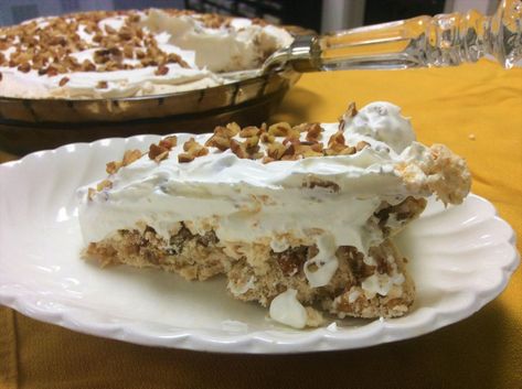 Piccadilly Recipe, Pecan Delight, Baked Meringue, Favorite Pie Recipes, Salmon Patties Recipe, Keylime Pie Recipe, Sheet Cake Recipes, Salmon Patties, Easy Pie