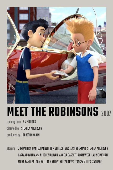 Meet The Robinsons, The Robinsons, Animated Movie Posters, Meet The Robinson, Classic Films Posters, Girly Movies, I Love Cinema, Childhood Movies, Movie Covers