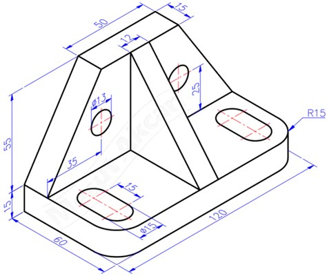 Isometric Drawing Examples, Autocad Isometric Drawing, Engineering Drawing, Interesting Drawings, Visual Basic, 3d Type, Isometric Drawing, Geometric Drawing, Drawing Exercises