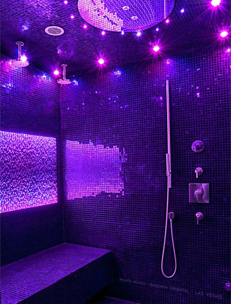 Neon Bathroom, Couple Spa, Stainless Steel Pool, Shower Luxury, Steel Pool, Couples Spa, Spa Hot Tub, At Home Spa, Design Vip