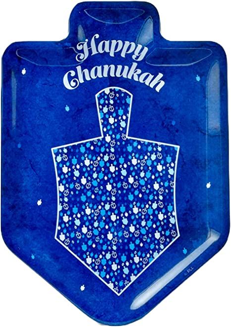 Amazon.com: Rite Lite Happy Chanukah Dreidel Shaped Serving Tray - Large Melamine Decorative Centerpiece Platter Hanukkah Home Decorations Elegant Serveware Perfect for Entertaining Jewish Holiday Party 12" : Home & Kitchen Happy Chanukah, Cloth Pattern, Jewish Holiday, Menorah, Festive Holiday, Holiday Celebration, Pattern Floral, Holiday Festival, Home Decorations