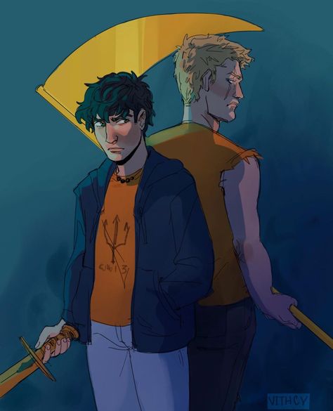 🌻 g w e n 🌻 on Instagram: “what are y'all currently reading? · · art credit to @vithcy · · #percyjackson #percyjacksonfanart #fanart #annabethchase #jasongrace…” The Last Olympian, Me Waiting, Luke Castellan, Percy Jackson Fanart, Pjo Fanart, Piper Mclean, Percy Jackson Universe, Percy Jackson Fan Art, Percy Jackson Characters