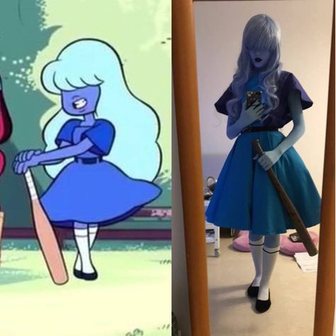 Steven Universe Halloween Costumes, Steven Universe Halloween, Steven Universe Costume, Amethyst Cosplay, Sapphire Steven Universe, Steven Universe Cosplay, Best Cartoons Ever, One Piece Cosplay, Celebrity Halloween Costumes