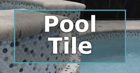 Give Your Pool a Facelift With Tile and Mosaics Pool Tile, Porcelain Mosaic, Pool Water, Glass Tile, Porcelain Tile, Mosaic Glass, Mosaic, Tile, Porcelain