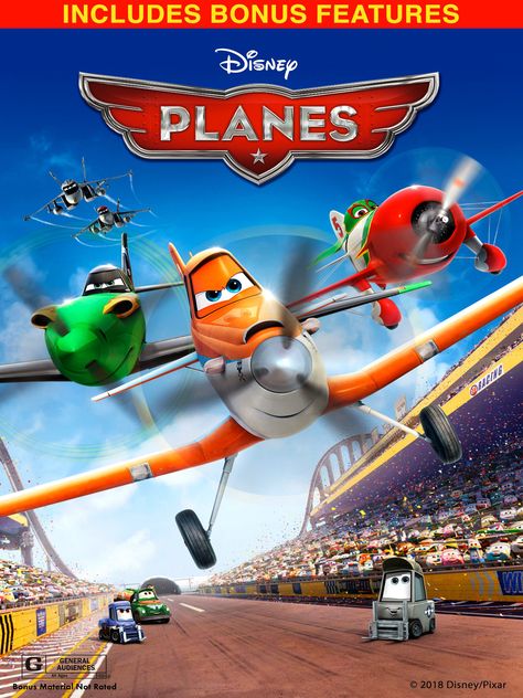 The world of Cars takes flight in Planes, Disney's high-flying animated comedy featuring Dusty, a crop duster with dreams of competing in the greatest air race ever. Will he find the inspiration and courage to be more than he was built for? Disney Planes Characters, Planes Movie, Walt Disney Movies, Disney Planes, Disney High, Val Kilmer, Walt Disney Animation Studios, Walt Disney Animation, Walt Disney Pictures