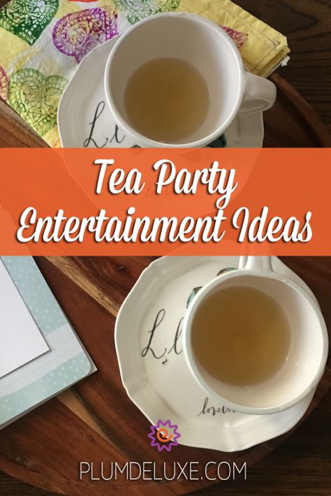 Coming up with tea party entertainment ideas can seem like a daunting task, but it needn’t be. From food to drinks to game, we've got you covered. Party Entertainment Ideas, Tea Party Activities, Adult Tea Party, Tea Party Menu, Tea Party Games, Tea Party Ideas, Tea Party Tea, Christmas Tea Party, Afternoon Tea Recipes