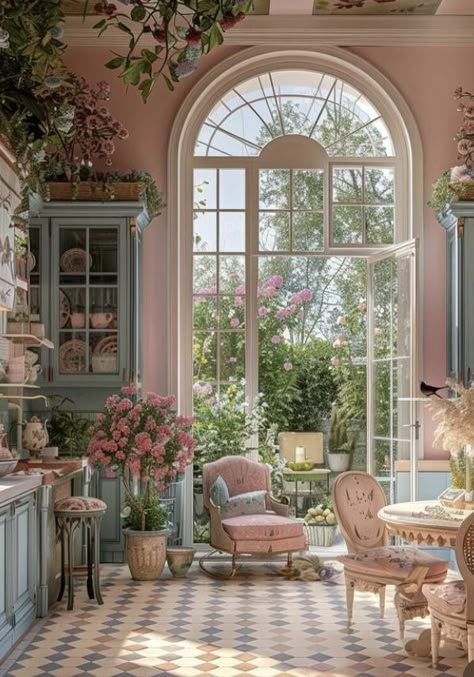 Bedroom Fairycore, Fairytale Room, Fairytale Bedroom, Donald Disney, Rococo Interior, Rosa Dress, Fairy Bedroom, Fantasy Architecture, Whimsical Bedroom