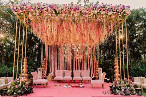 #vidhimandap #vidhimandapdecor #stagedecoration #bigfatindianwedding #love #lovestory #setlife #weddingdecor #wedmegood #weddingideas #weddinginspiration #weddinginspo #floraldesign #explore #couple #propping #vidhimandapdecor #guestseating #chiavarichairs #vidhimandap #florals #pinks #purples #ajaydecorators Vidhi Mandap, Floral Mandap, Hindu Wedding Decorations, Mandap Design, Wedding Stage Decor, Stage Decor, Mandap Decor, Desi Wedding Decor, Wedding Planning Decor