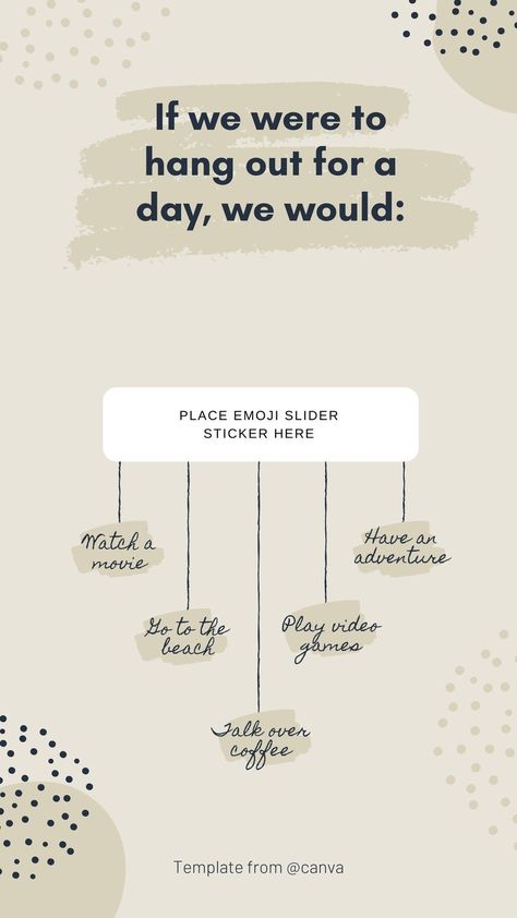 Brown Emoji Slider Personal Instagram Story - Templates by Canva Brown Emoji, Insta Templates, Beach Games, Adventure Movie, Social Games, Insta Ideas, Story Templates, Simple Graphic, Creative Instagram Stories