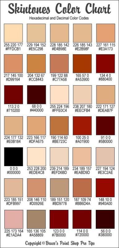 skintones color chart Skin Tone Chart, Skin Color Chart, Rgb Code, Skin Palette, Rgb Color Codes, Graphisches Design, Skin Color Palette, Colors For Skin Tone, Tone Hair