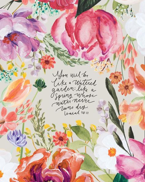 ‘Tis the season for fresh bouquets—like the vivid blooms featured on our Charlotte Bible, inspired by the lush southern gardens of Charlotte, North Carolina. For our Bibles, we love allowing the beauty of God’s nature and the bouquets we gather in our everyday spaces to inspire our designs. What type of flowers are your favorite? Isaiah 58:11, Verses About Flowers, Facebook Cover Photos Flowers, Flower Bible Verse, Bible Verses About Nature, Bible Garden, Isaiah 58, Hosanna Revival, Southern Gardens