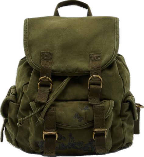 Fairy Backpack, Backpacks Aesthetic Grunge, Fairy Grunge Clothing, Green Backpack, Green Grunge, Green Core, Grunge Bag, Mini Backpack Aesthetic, Backpack Aesthetic