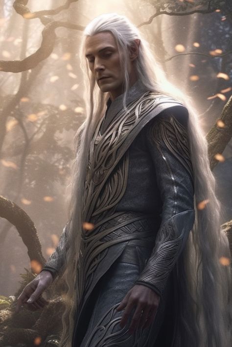 Step into the enchanting world with our exquisite Elven Noble Vertical Poster. Celeborn was one of the noblest of the Sindar — who wedded the Lady Galadriel and were called the Lord and Lady of Lothlórien. Elven Noble, Middle Earth Elves, History Of Middle Earth, Fantasy Poster, Lotr Elves, Elf King, Tolkien Elves, Elf Druid, Middle Earth Art