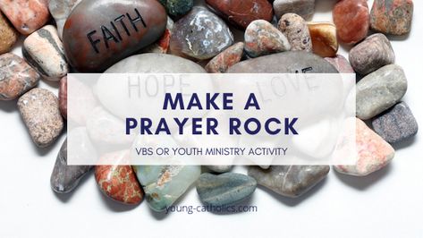 A prayer rock is a simple way to remember to pray each day. Parents can lay them on their children's pillows so they remember to pray. Teens can keep them in their backpacks or lockers. Anyone can put them on a desk or carry a small one in a pocket or purse. Prayer Rock Poem Printable, Prayer Rocks For Kids, Prayer Rocks Ideas, Vacation Bible School Crafts, Scripture Rocks, Ccd Activities, Story Rocks, Bible Study Crafts, Lenten Activities