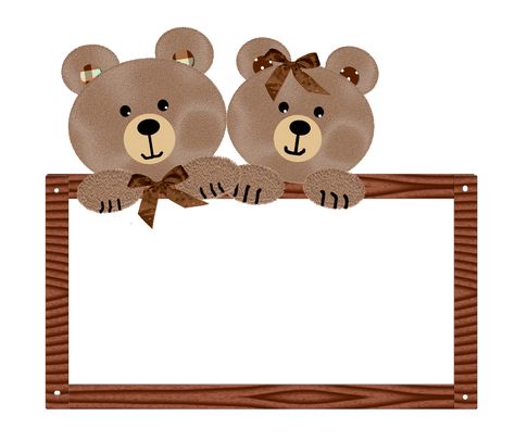 Lovely Bears Clip Art. Teddy Bear Border, Papan Tulis Kapur, Photo Ours, Teddy Photos, Teddy Bear Party, Teddy Bear Theme, Happy Birthday Printable, Free Printable Cards, Teddy Bear Girl