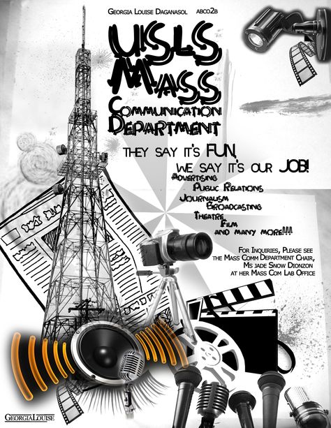 Departmental Poster for Mass Communication Department Communication Aesthetic Art, Mass Communication Logo, Media And Communication Aesthetic, Mass Media Aesthetic, Mass Communication Aesthetic, What Is Communication, Mobile Case Design, Creative Book Cover Designs, Spot Painting