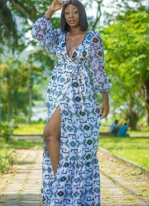 Silk Outfit, African Inspired Fashion, Dress Up Outfits, African Fashion Women, Long Sleeve Casual Dress, African Clothing Styles, Latest African Fashion Dresses, African Dresses For Women, African Print Fashion