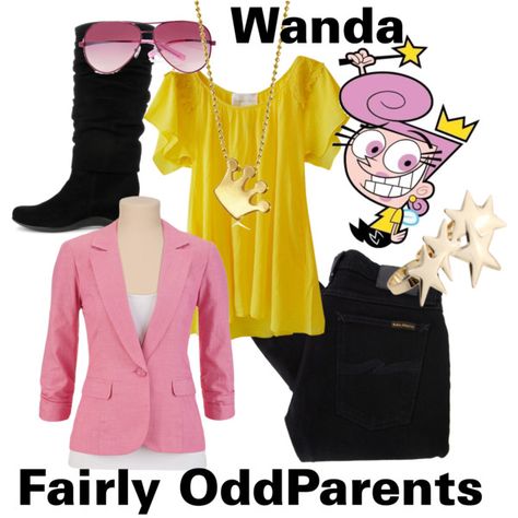 Wanda - The Fairly OddParents by lilyelizajane on Polyvore featuring Nudie Jeans Co., Aquatalia by Marvin K., Alex Woo, Ted Baker, nickelodeon, fairly oddparents, cartoons, wanda, nicktoons and 90s Cartoon Inspired Outfits, Nickelodeon Resort, Fairly Oddparents, The Fairly Oddparents, Odd Parents, Nerd Fashion, Character Inspired Outfits, Fandom Fashion, Resort Outfit