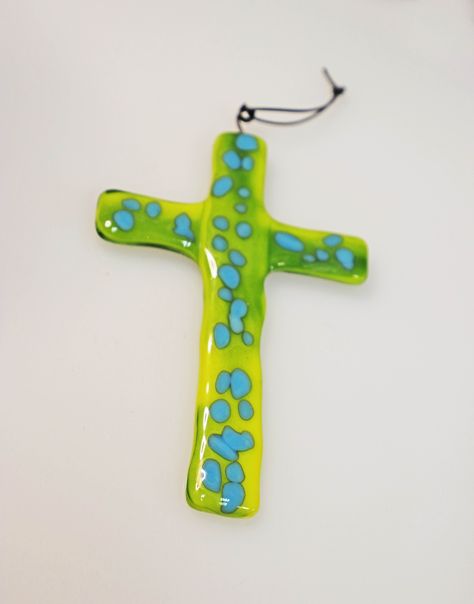 Glass Wall Hanging, Decorative Cross, Glass Cross, Mosaic Crosses, Glass Wind Chimes, Cross Wall Decor, Wall Cross, Crosses Decor, Metal Cross