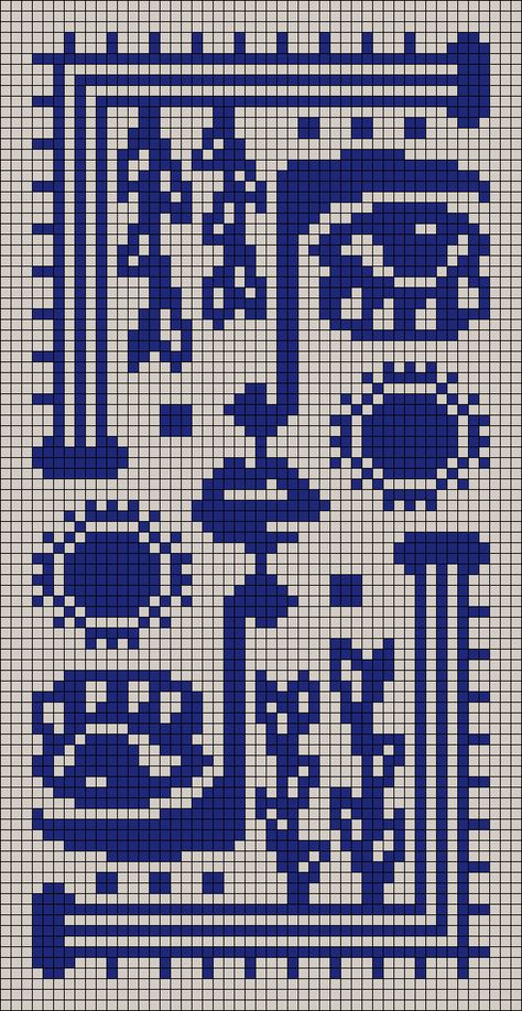 Alpha pattern #174654 | BraceletBook Matisse Alpha Pattern, Cross Stitch Patterns Square, Plaid Alpha Pattern, Dnd Alpha Patterns, Vintage Alpha Pattern, Alpha Pattern Knitting, Alpha Pattern Two Colors, Black And White Tapestry Crochet, Tarot Alpha Pattern