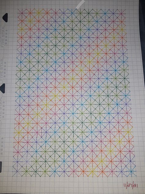 Graph Paper Drawings Doodles, Geometric Doodles, Markers Drawing Ideas, Dotted Drawings, Math Patterns, Graph Paper Designs, Paper Art Design, Notebook Drawing, Graph Paper Drawings