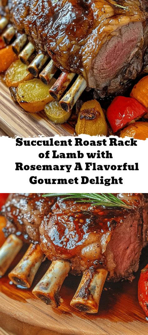 Impress your guests with a stunning Succulent Roast Rack of Lamb with Rosemary! This gourmet dish features tender, juicy lamb infused with garlic, rosemary, and a hint of honey, making it the perfect centerpiece for any special gathering. Easy to prepare, it’s great for both novice and experienced cooks alike. Pair it with seasonal veggies or a rich potato gratin for a complete meal that showcases elegance and flavor. Enjoy a taste of tradition and elevate your dinner experience with t Rack Of Lamb Instant Pot Recipes, Roasted Rack Of Lamb Recipes, Best Rack Of Lamb Recipes, Frenched Lamb Rack Recipes, Rack Of Lamb Recipes Oven Easy, Rack Of Lamb Recipes Oven, Rack Of Lamb Recipes, Lamb Sides, Lamb Rack Recipe