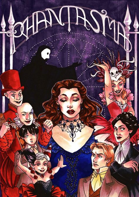 Love Never Dies poster in ink. Love Never Dies Musical, Opera Aesthetic, Opera Ghost, Christine Daae, Music Of The Night, Shoplook Outfits, Theatre Life, Phantom 3, Love Never Dies