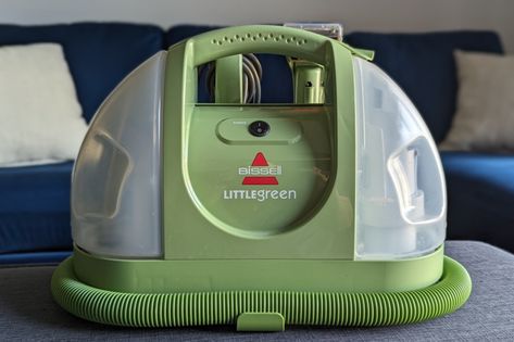 Bissell Little Green Machine, Bissell Steam Cleaner, Portable Carpet Cleaner, Carpet Cleaning Solution, Pool Water Features, Laundry Stains, Green Diy, Bob Vila, Green Clean