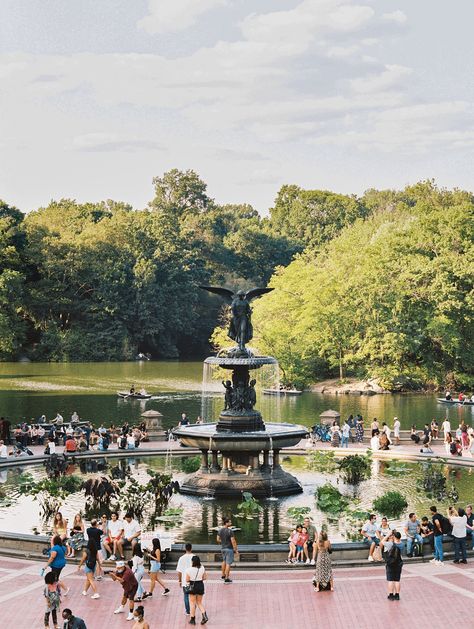 Vertical Photo of Bethesda Fountain in Central Park | Bethesda Terrace | New York City | Film Photography NYC Travel Prints | Manhattan Photographic Print | NY Photograph taken by Jeff Brummett in Summer 2021 High quality print that is great for hanging and is easily cut to fit a frame.  Image is professionally printed on Kodak photographic paper. Chose from Matte, Lustre, and Glossy finishes.  Matte - A subtle-yet-discernable overall sheen that feels more slick to the touch than lustre. Lustre Central Park Bethesda Terrace, Central Park Fountain, Bethesda Terrace, Bethesda Terrace Central Park, Bethesda Fountain Central Park, Sunset Valley, Bethesda Fountain, New York City Pictures, Nyc Summer