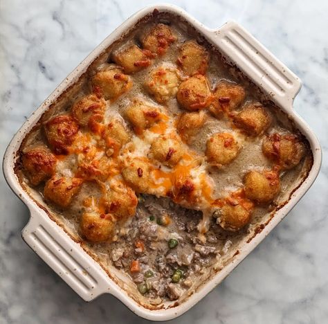 Low Carb Tater Tot Casserole Low Carb Tater Tot Casserole, Keto Cauliflower Tater Tot Casserole, Veggie Tots, Cauliflower Tater Tots, Cauliflower Tots, Tator Tots, Can Of Soup, Low Carb Veggies, Tot Casserole