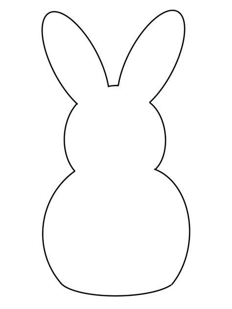 Rabbit Template, Bunny Stencil, Easter Shapes, Bunny Ears Template, Shapes Template, Easter Bunny Template, Crown Printable, Bunny Shape, Spring Rabbit