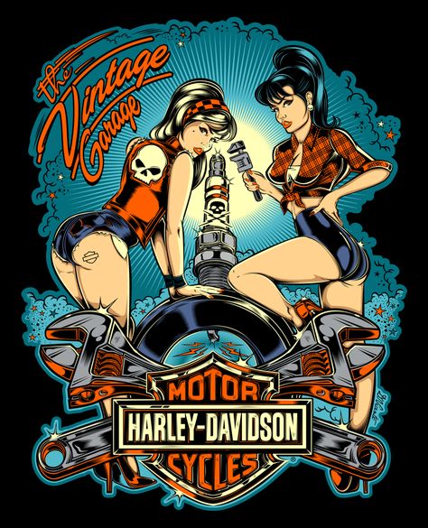 Motocykle Harley Davidson, David Mann Art, Harley Davidson Posters, Мотоциклы Harley Davidson, Harley Davidson Pictures, Harley Davidson Tattoos, Harley Davidson Artwork, Motorcycle Artwork, Motos Harley